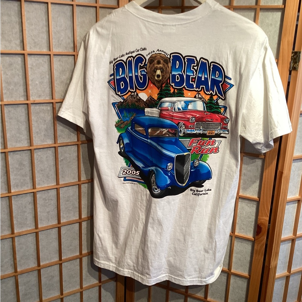 NWOT Vintage 2005 Big Bear Fun Run Classic Car Show T-Shirt Men's Size Medium